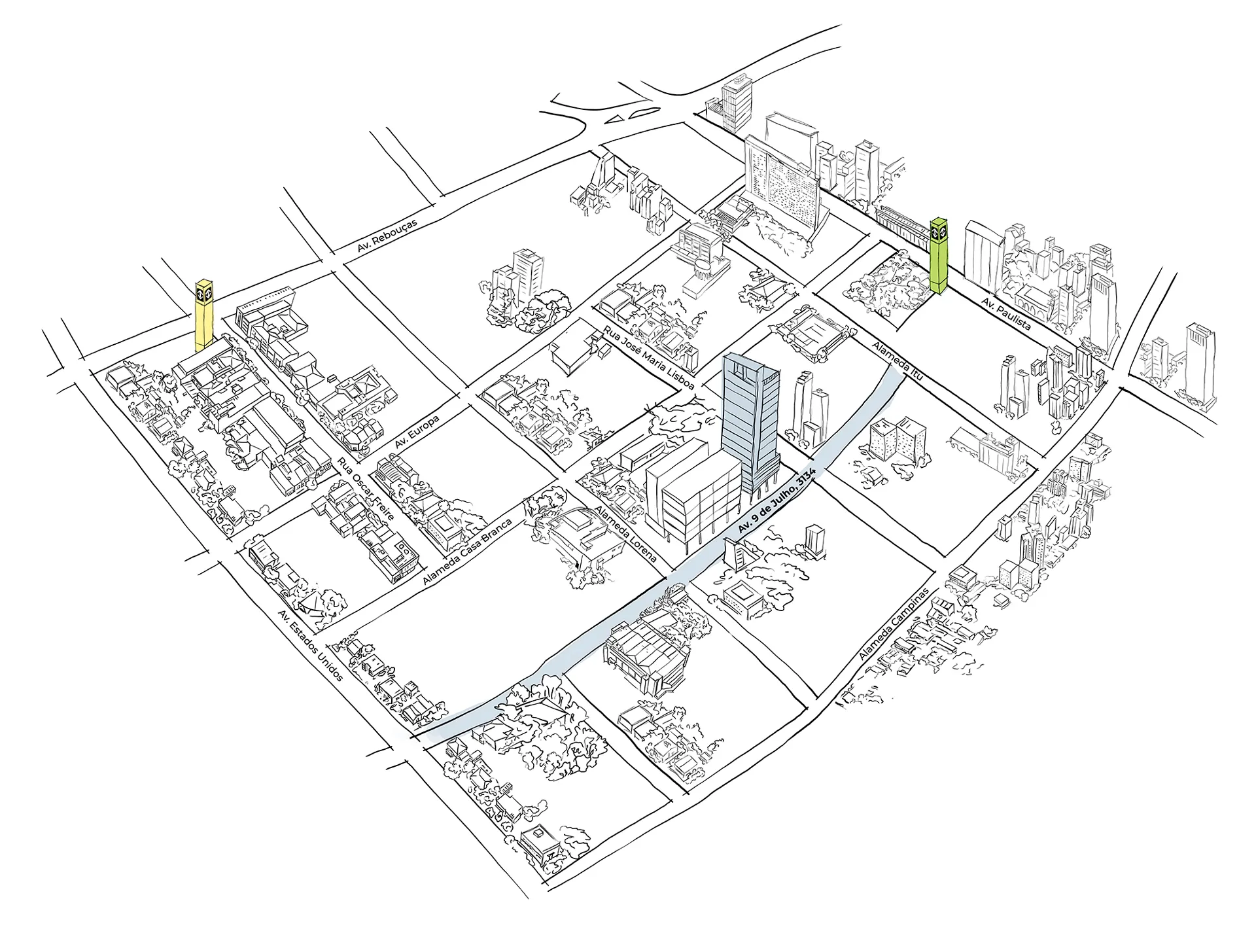 mapa de localização